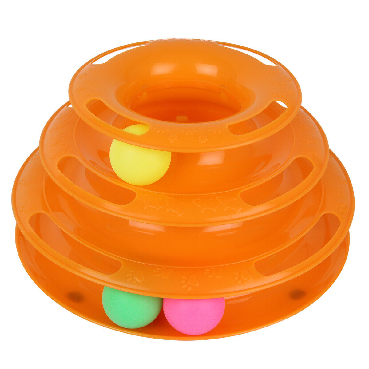 Cat Crazy Ball Disk Toy | 3-Layer Interactive Amusement Plate for Cats & Kittens