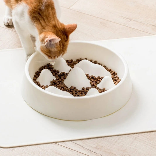 Pet Slow Food Bowl | Anti-Choke Feeding Dish for Dogs & Cats