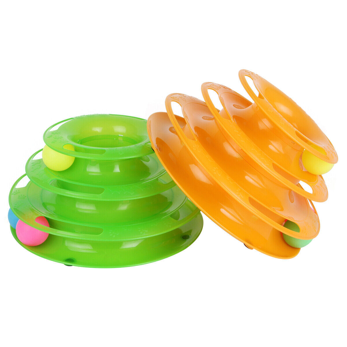 Cat Crazy Ball Disk Toy | 3-Layer Interactive Amusement Plate for Cats & Kittens