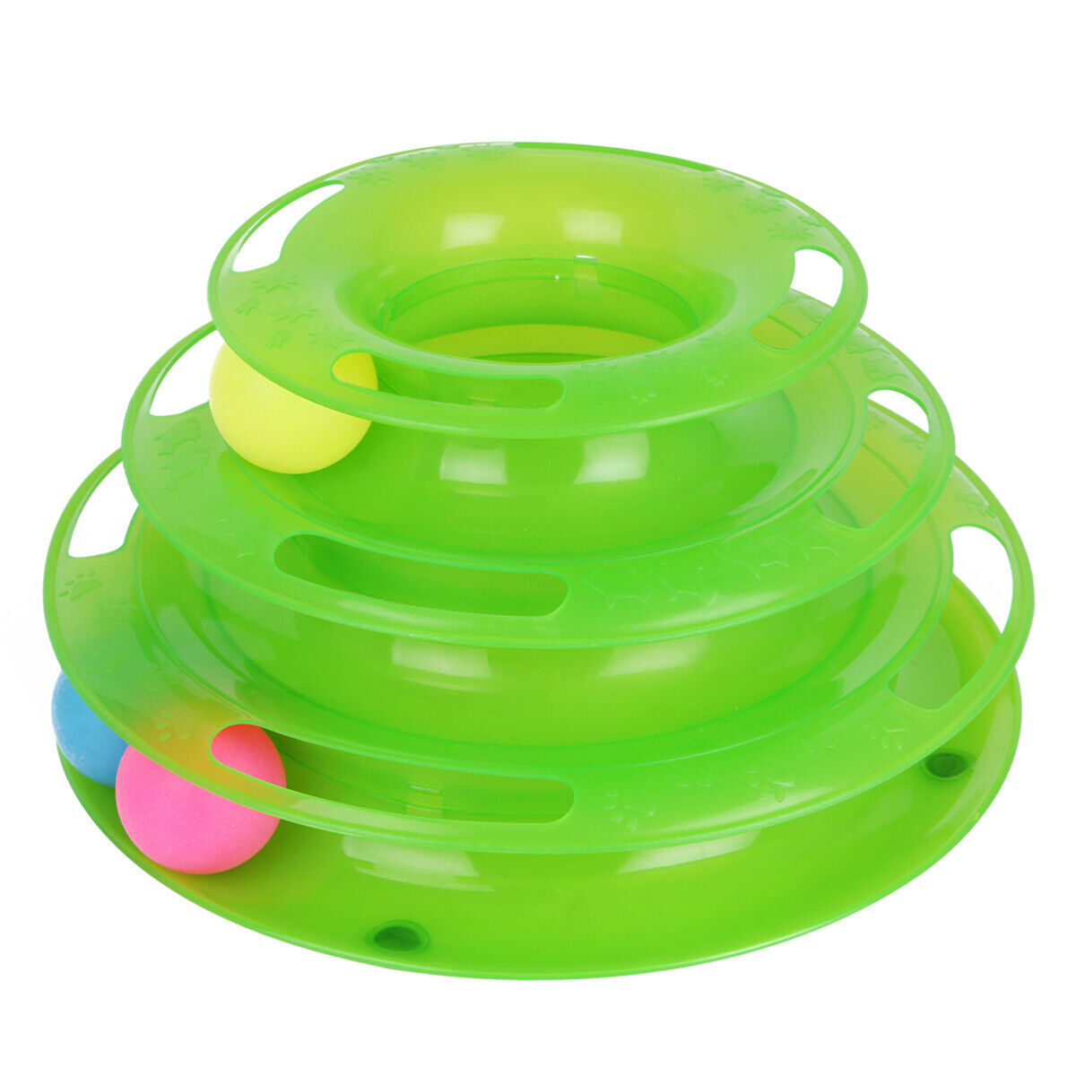 Cat Crazy Ball Disk Toy | 3-Layer Interactive Amusement Plate for Cats & Kittens