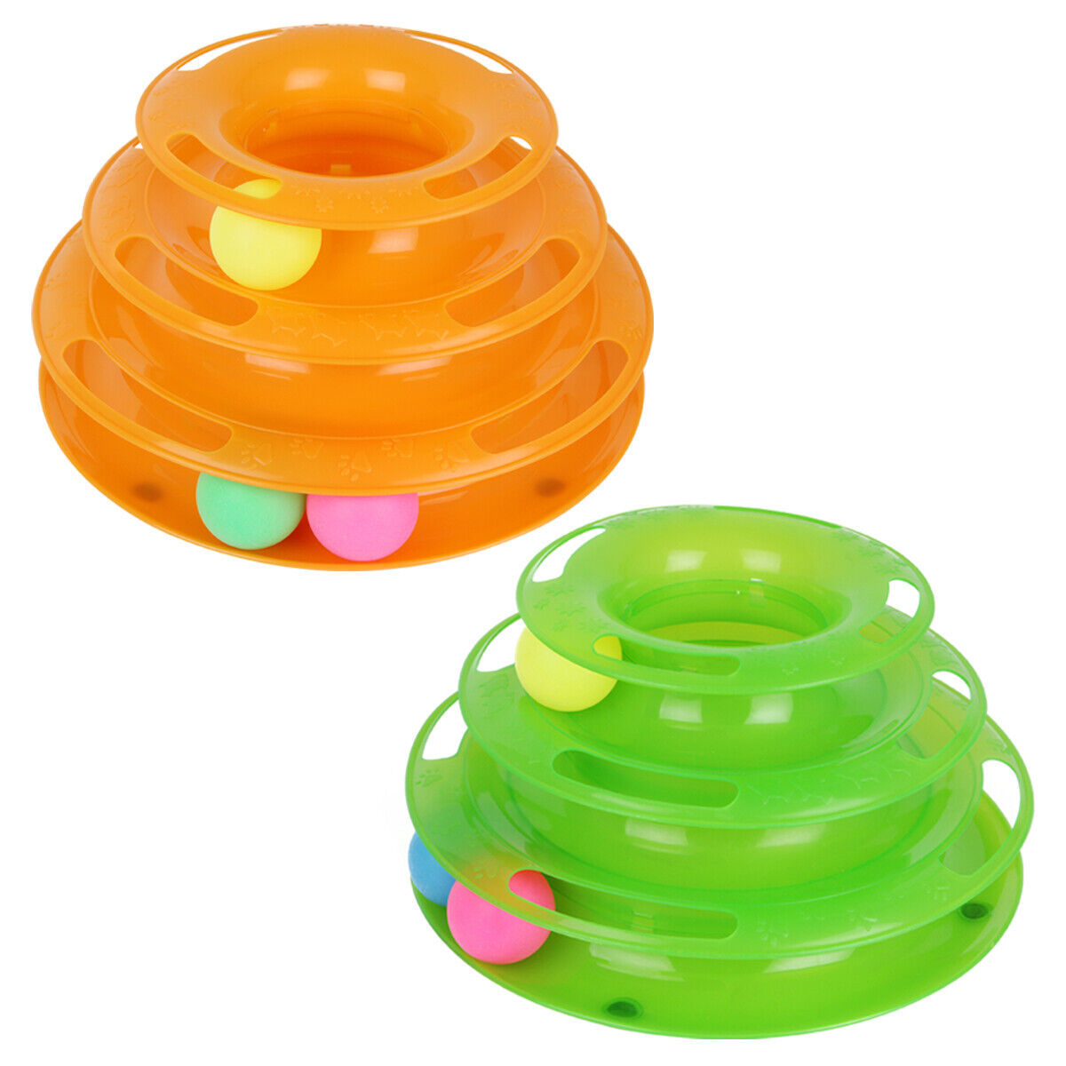 Cat Crazy Ball Disk Toy | 3-Layer Interactive Amusement Plate for Cats & Kittens